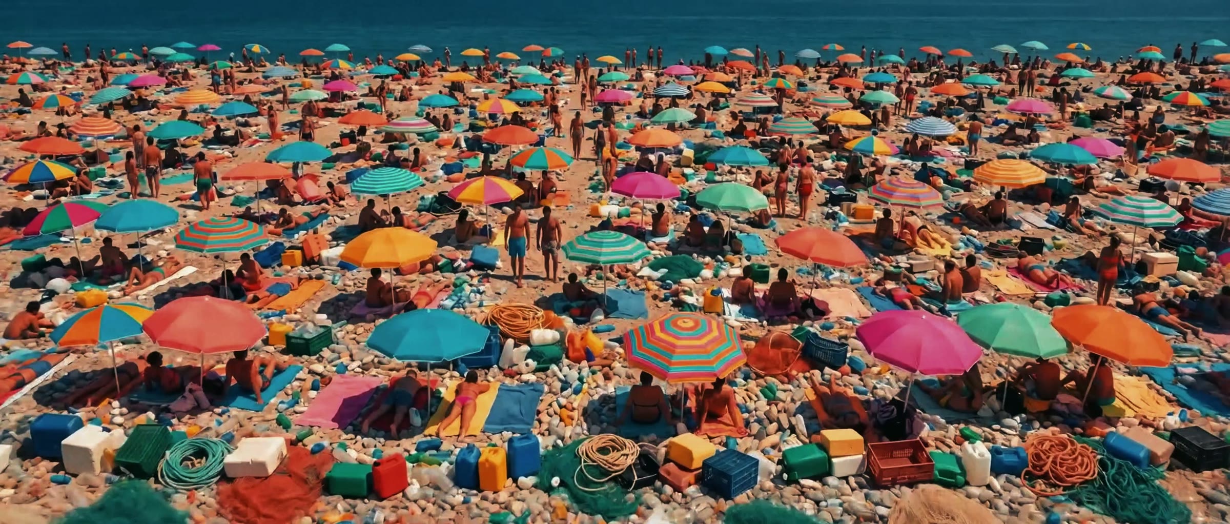 Beach in high season